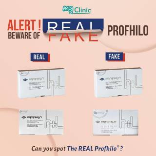 MyClinic- Your Trusted and #1 Choice
⚠️ FAKE PRODUCTS DO EXIST ⚠️

We found out that there are FAKE Profhilo products sold in current marketplaces 😨

At MyClinic, we promise to only use authentic products & you can always check them yourself! Look out for the original Profhilo products and gain deep long-lasting hydration for a youthful & glowing natural look 🌟

⚠️ PRODUK PALSU WUJUD ⚠️

Kami mendapat tahu bahawa terdapat produk Profhilo PALSU yang dijual di pasaran semasa 😨

Di MyClinic, kami berjanji untuk menggunakan hanya produk tulen & anda boleh semak sendiri! Pastikan anda dapat produk Profhilo asli bagi mendapatkan penghidratan mendalam untuk penampilan muda & berseri 🌟

Damansara Utama | Puchong | Cheras
Melawati | Mount Austin, JB | Bangi | Kelantan | Shah Alam | Sutera Utama, JB
⏰ Monday to Sunday 10.00 am - 6.30 pm

#MyClinic #MyClinicTreatment #Profhilo