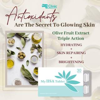 MyClinic- Your Trusted and #1 Choice
My IISA Tablet, for your skin's ultimate transformation! 💊 

Infused with the goodness of Olive Fruit Extract, this remarkable tablet offers a triple-action formula: hydrating, skin repairing, and brightening. Experience the luxurious benefits of My IISA Tablet as it revitalizes and rejuvenates your skin. 

Embrace the radiance within you. Elevate your skincare routine with My IISA Tablet from MyClinic. 

Tablet My IISA, untuk transformasi menyeluruh kulit anda! 💊

Dengan kebaikan Ekstrak Buah Zaitun, tablet ini menawarkan formula tiga fungsi: menghidrat, membaiki dan mencerahkan kulit. Alami manfaat My IISA Tablet untuk mencergaskan dan meremajakan kulit anda.

Serlahkan sinaran dalam diri anda. Tingkatkan rutin penjagaan kulit anda dengan My IISA Tablet dari MyClinic.

Damansara Utama | Puchong | Cheras
Melawati | Mount Austin, JB | Bangi | Kelantan | Shah Alam | Sutera Utama, JB
⏰ Monday to Sunday 10.00 am - 6.30 pm

#MyClinic #MyClinic #MyClinicTreatment #MyClinicPromo #sale #aesthetickl #aestheticclinic #aesthetic #aestheticmalaysia #skinclinic #skinclinicmalaysia #klinikkulit #klinikkulitmalaysia #doktorkulitmalaysia #skincare #skindisease #medicalaesthetics #skinaesthetic #antiaging #lipfiller #nonsurgical #pigmentation #picolaser #yellowlaser #co2laser #fatfreezing #hairgrowth #slimming #rejuran #profhilo