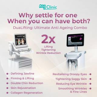 MyClinic- Your Trusted and #1 Choice
Experience the magic of MyClinic DuaLifting Anti-Ageing Combo! ✨

Our powerful FDA-approved duo, Thermage FLX & Ulthera work together to lift, tighten, and reduce wrinkles for double the impact! 💆‍♀️

Trust our expert doctors for safe and effective treatments. Your skin deserves the best! Book your appointment today 💖

Alami keajaiban rawatan Anti-Penuaan MyClinic DuaLifting! ✨

Mesin rawatan duo yang diiktiraf FDA – Thermage FLX & Ulthera – bekerjasama untuk menegangkan kulit dan mengurangkan kedutan dengan kesan dua kali ganda lebih hebat! 💆‍♀️

Percayakan doktor kami untuk rawatan yang selamat dan berkesan. Kulit anda layak mendapat yang terbaik! Tempah janji temu anda hari ini 💖

Damansara Utama | Puchong | Cheras
Melawati | Mount Austin, JB | Bangi | Kelantan | Shah Alam | Sutera Utama, JB
⏰ Monday to Sunday 10.00 am - 6.30 pm

#MyClinic #MyClinicPromo #aestheticclinic #aesthetic #aestheticmalaysia #skinclinic #skinclinicmalaysia #klinikkulit #klinikkulitmalaysia #doktorkulitmalaysia #skincare #skindisease #medicalaesthetics #skinaesthetic #antiaging #lipfiller #pigmentation #picolaser #yellowlaser #co2laser #fatfreezing #slimming #rejuran #profhilo #hydrafacial #potenza #emface #thermage #ultherapy