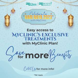 MyClinic- Your Trusted and #1 Choice
Celebrate this Raya looking fabulous ⭐

With the brand new MyClinic Plan, you can save more while having multiple premium treatments at our clinic 🧖🏻‍♀️

Interested to know more? Give us a buzz and we are ready to assist you! 📱

Sambut hari Raya dengan kelihatan fabulus ⭐

Dengan MyClinic Plan baharu, anda boleh berjimat lebih banyak sambil menjalani pelbagai rawatan premium di klinik kami 🧖🏻‍♀️

Berminat untuk mengetahui lebih lanjut? Kontak kami dan kami sedia membantu anda! 📱

Damansara Utama | Puchong | Cheras
Melawati | Mount Austin, JB | Bangi | Kelantan | Shah Alam | Sutera Utama, JB
⏰ Monday to Sunday 10.00 am - 6.30 pm

#MyClinic #MyClinicPromo #Raya2023