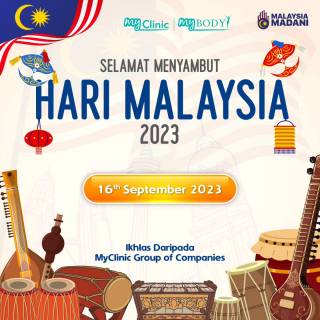 MyClinic- Your Trusted and #1 Choice
🇲🇾 Happy Malaysia Day! 🇲🇾

From the MyClinic team, we extend our warmest Malaysia Day wishes 🇲🇾! May our nation continue to flourish, and may your beauty and health thrive. We are proud to be Malaysians! 🌟

MyClinic is open on this special day, so why not celebrate your public holiday with a rejuvenating treatment at any of our branches? Contact us now for an appointment!

🇲🇾 Selamat Hari Malaysia! 🇲🇾

Seluruh warga MyClinic mengucapkan selamat Hari Malaysia kepada semua rakyat Malaysia 🇲🇾! Semoga negara kita terus maju, dan semoga anda semua kekal cantik dan sihat. Kami bangga jadi anak Malaysia! 🌟

MyClinic dibuka pada hari istimewa ini, jadi jom raikan cuti umum anda dengan rawatan estetik dan kecantikan di mana-mana cawangan kami! Hubungi kami sekarang untuk temujanji!

Damansara Utama | Puchong | Cheras
Melawati | Mount Austin, JB | Bangi | Kelantan | Shah Alam | Sutera Utama, JB
⏰ Monday to Sunday 10.00 am - 6.30 pm

#MyClinic #MyClinic #MyClinicTreatment #MyClinicPromo #sale #aesthetickl #aestheticclinic #aesthetic #aestheticmalaysia #skinclinic #skinclinicmalaysia #klinikkulit #klinikkulitmalaysia #doktorkulitmalaysia #skincare #skindisease #medicalaesthetics #skinaesthetic #antiaging #lipfiller #nonsurgical #pigmentation #picolaser #yellowlaser #co2laser #fatfreezing #hairgrowth #slimming #rejuran #profhilo