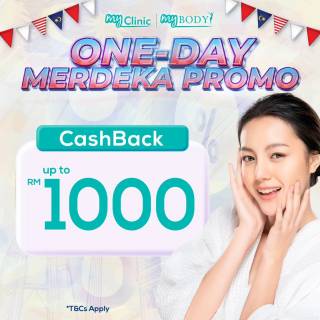MyClinic- Your Trusted and #1 Choice
🇲🇾🎉 HAPPY 66th MERDEKA DAY! 🎉🇲🇾

Get ready for massive savings with MyClinic One-Day Merdeka Promo:
💰 Up to RM1,000 cash back
💰 Up to 80% discounts

🗓️ Date: 31st August 2023
⏰ Time: 10 AM - 4 PM
📍 All MyClinic branches

Don't miss our sumptuous lunch buffet! Be quick – the first 100 attendees will receive goodie bags worth RM100 🎁

Celebrate Merdeka with us in style. Mark your calendars and join us for this unforgettable event! 🇲🇾🎊

🇲🇾🎉 SELAMAT HARI MERDEKA KE-66! 🎉🇲🇾

Bersedia untuk penjimatan besar-besaran dengan One-Day Merdeka Promo MyClinic:
💰 Pulangan tunai sehingga RM1,000
💰 Diskaun sehingga 80%

🗓️ Tarikh: 31 Ogos 2023
⏰ Masa: 10 PAGI - 4 PETANG
📍 Semua cawangan MyClinic

Jangan lepaskan peluang untuk menikmati bufet makan tengah hari yang lazat! Datang cepat – 100 peserta terawal akan menerima goodie bag bernilai RM100 🎁

Raikan Merdeka dengan penuh gaya bersama kami. Tanda kalendar anda dan sertai kami untuk event ini! 🇲🇾🎊

Damansara Utama | Puchong | Cheras
Melawati | Mount Austin, JB | Bangi | Kelantan | Shah Alam | Sutera Utama, JB
⏰ Monday to Sunday 10.00 am - 6.30 pm

#MyClinic #MyClinic #MyClinicTreatment #MyClinicPromo #sale #aesthetickl #aestheticclinic #aesthetic #aestheticmalaysia #skinclinic #skinclinicmalaysia #klinikkulit #klinikkulitmalaysia #doktorkulitmalaysia #skincare #skindisease #medicalaesthetics #skinaesthetic #antiaging #lipfiller #nonsurgical #pigmentation #picolaser #yellowlaser #co2laser #fatfreezing #hairgrowth #slimming #rejuran #profhilo
