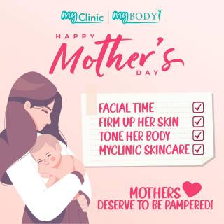 MyClinic- Your Trusted and #1 Choice
🌼 Happy Mother's Day! 🌼

Show your appreciation to the most important woman in your life by treating her to a day of pampering at MyClinic. From head to toe, we offer a range of aesthetic treatments and skincare to help your mother feel rejuvenated and refreshed 💝

Give the gift of beauty this Mother's Day and watch her light up with joy. Book your appointment now! 

🌼 Selamat Hari Ibu! 🌼

Tunjukkan penghargaan kepada wanita paling penting dalam hidup anda dengan memanjakannya di MyClinic. Dari hujung rambut hingga hujung kaki, kami menawarkan rangkaian rawatan estetik dan penjagaan kulit untuk membantu ibu anda berasa cantik dan menawan 💝

Berikan hadiah paling bermakna pada Hari Ibu ini. Tempah temujanji anda sekarang!

Damansara Utama | Puchong | Cheras
Melawati | Mount Austin, JB | Bangi | Kelantan | Shah Alam | Sutera Utama, JB
⏰ Monday to Sunday 10.00 am - 6.30 pm

#MyClinic #MyClinic #MyClinicTreatment #MyClinicPromo #sale #aesthetickl #aestheticclinic #aesthetic #aestheticmalaysia #skinclinic #skinclinicmalaysia #klinikkulit #klinikkulitmalaysia #doktorkulitmalaysia #skincare #skindisease #medicalaesthetics #skinaesthetic #antiaging #lipfiller #nonsurgical #pigmentation #picolaser #yellowlaser #co2laser #fatfreezing #hairgrowth #slimming #rejuran #profhilo