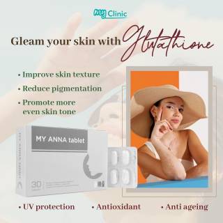 MyClinic- Your Trusted and #1 Choice
MY ANNA Tablet, your secret to radiant skin! 💊 

Experience the power of this skincare supplement that improves skin texture, reduces pigmentation, and promotes a more even skin tone. With built-in UV protection, anti-ageing properties, and antioxidants, MY ANNA Tablet is your comprehensive solution for healthy, youthful-looking skin. 

Elevate your skincare routine and unlock your skin's true potential with MY ANNA Tablet. Get yours at MyClinic today! 

MY ANNA Tablet, rahsia untuk kulit berseri! 💊

Alami kebaikan suplemen penjagaan kulit ini yang memperbaiki tekstur kulit, mengurangkan pigmentasi, dan menggalakkan tona kulit yang lebih sekata. Dengan perlindungan UV dari dalam, bahan anti-penuaan dan antioksidan, MY ANNA Tablet ialah penyelesaian untuk kulit yang sihat dan kelihatan muda.

Tambahbaik rutin penjagaan kulit anda dengan MY ANNA Tablet. Dapatkan di MyClinic hari ini!

Damansara Utama | Puchong | Cheras
Melawati | Mount Austin, JB | Bangi | Kelantan | Shah Alam | Sutera Utama, JB
⏰ Monday to Sunday 10.00 am - 6.30 pm

#MyClinic #MyClinic #MyClinicTreatment #MyClinicPromo #sale #aesthetickl #aestheticclinic #aesthetic #aestheticmalaysia #skinclinic #skinclinicmalaysia #klinikkulit #klinikkulitmalaysia #doktorkulitmalaysia #skincare #skindisease #medicalaesthetics #skinaesthetic #antiaging #lipfiller #nonsurgical #pigmentation #picolaser #yellowlaser #co2laser #fatfreezing #hairgrowth #slimming #rejuran #profhilo