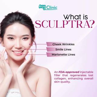 MyClinic- Your Trusted and #1 Choice
Rediscover the feeling of 'you' with Sculptra at MyClinic! 🌟 

This injectable treatment adds volume, reduces wrinkles, and tightens your skin. As you enter the 4-series age, it's natural to notice changes, but with Sculptra, age gracefully without compromising your youthful appearance. 

Schedule a consultation with our doctors today to find out if Sculptra is the perfect fit for you! ✨💉

Kembalikan perasaan muda remaja dengan Sculptra di MyClinic! 🌟

Rawatan suntikan ini mengurangkan kedutan dan menegangkan kulit anda. Apabila anda memasuki umur 40-an, perubahan pada kulit selalunya akan mula memunculkan diri. Tapi, dengan Sculptra anda boleh kekal anggun walaupun dengan usia semaking meningkat. 

Jadualkan konsultasi dengan doktor kami hari ini untuk mengetahui sama ada Sculptra sesuai untuk anda! ✨💉

Damansara Utama | Puchong | Cheras
Melawati | Mount Austin, JB | Bangi | Kelantan | Shah Alam | Sutera Utama, JB
⏰ Monday to Sunday 10.00 am - 6.30 pm

#MyClinic #MyClinicPromo #aestheticclinic #aesthetic #aestheticmalaysia #skinclinic #skinclinicmalaysia #klinikkulit #klinikkulitmalaysia #doktorkulitmalaysia #skincare #skindisease #medicalaesthetics #skinaesthetic #antiaging #lipfiller #pigmentation #picolaser #yellowlaser #co2laser #fatfreezing #slimming #rejuran #profhilo #hydrafacial #potenza #emface #thermage #ultherapy