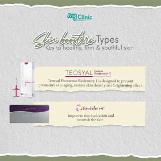 MyClinic- Your Trusted and #1 Choice
Don't let side effects scare you off 😱

Skin boosters at MyClinic are a safe and effective way to achieve the firm, youthful skin you've been dreaming of! Our expert doctors can help you choose the perfect skin booster for your needs 😉 

Book your appointment today and get ready to shine ✨ 

Jangan biarkan kesan sampingan menakutkan anda 😱

Skin booster di MyClinic ialah cara yang selamat dan berkesan untuk mencapai kulit yang tegang dan muda impian anda! Doktor kami sedia membantu untuk memilih skin booster yang tepat untuk keperluan anda 😉

Tempah konsultasi anda hari ini dan bersedia untuk glow ✨

Damansara Utama | Puchong | Cheras
Melawati | Mount Austin, JB | Bangi | Kelantan | Shah Alam | Sutera Utama, JB
⏰ Monday to Sunday 10.00 am - 6.30 pm

#MyClinic #MyClinicTreatment #Juvederm #Teosyal