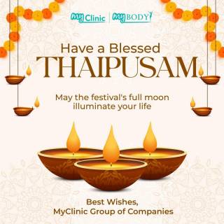 MyClinic- Your Trusted and #1 Choice
Happy Thaipusam from the MyClinic team! 🌟 

Happy holidays to all, stay safe and bask in the glory of the festive season. While the calendar marks a holiday, we're open and ready to serve you! 

Visit any of our branches and treat yourself to a pampering session. Because at MyClinic, every day is a day to shine! 💖 

Selamat Hari Thaipusam dari MyClinic! 🌟

Selamat bercuti kepada semua & pastikan anda kekal selamat di musim perayaan ini. Walaupun pada cuti umum, klinik kami tetap buka dan bersedia untuk merawat anda!

Kunjungi mana-mana cawangan kami untuk sesi memanjakan diri. Di MyClinic, setiap hari adalah hari untuk istimewa! 💖

Damansara Utama | Puchong | Cheras
Melawati | Mount Austin, JB | Bangi | Kelantan | Shah Alam | Sutera Utama, JB
⏰ Monday to Sunday 10.00 am - 6.30 pm

#MyClinic #MyClinicPromo #aestheticclinic #aesthetic #aestheticmalaysia #skinclinic #skinclinicmalaysia #klinikkulit #klinikkulitmalaysia #doktorkulitmalaysia #skincare #skindisease #medicalaesthetics #skinaesthetic #antiaging #lipfiller #pigmentation #picolaser #yellowlaser #co2laser #fatfreezing #slimming #rejuran #profhilo #hydrafacial #potenza #emface #thermage #ultherapy